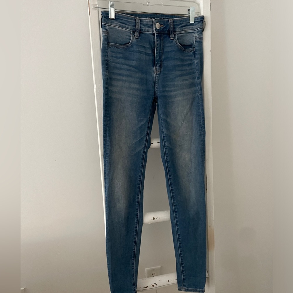 American Eagle Outfitters Dark Blue Skinny Jeans